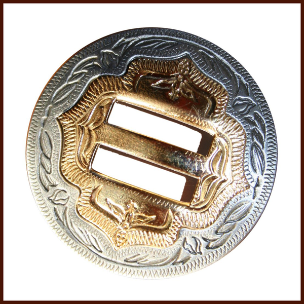 Messing Concho antik Silber/Gold