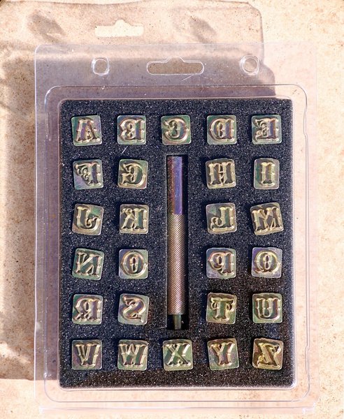 Punzierstempel Alphabet Set